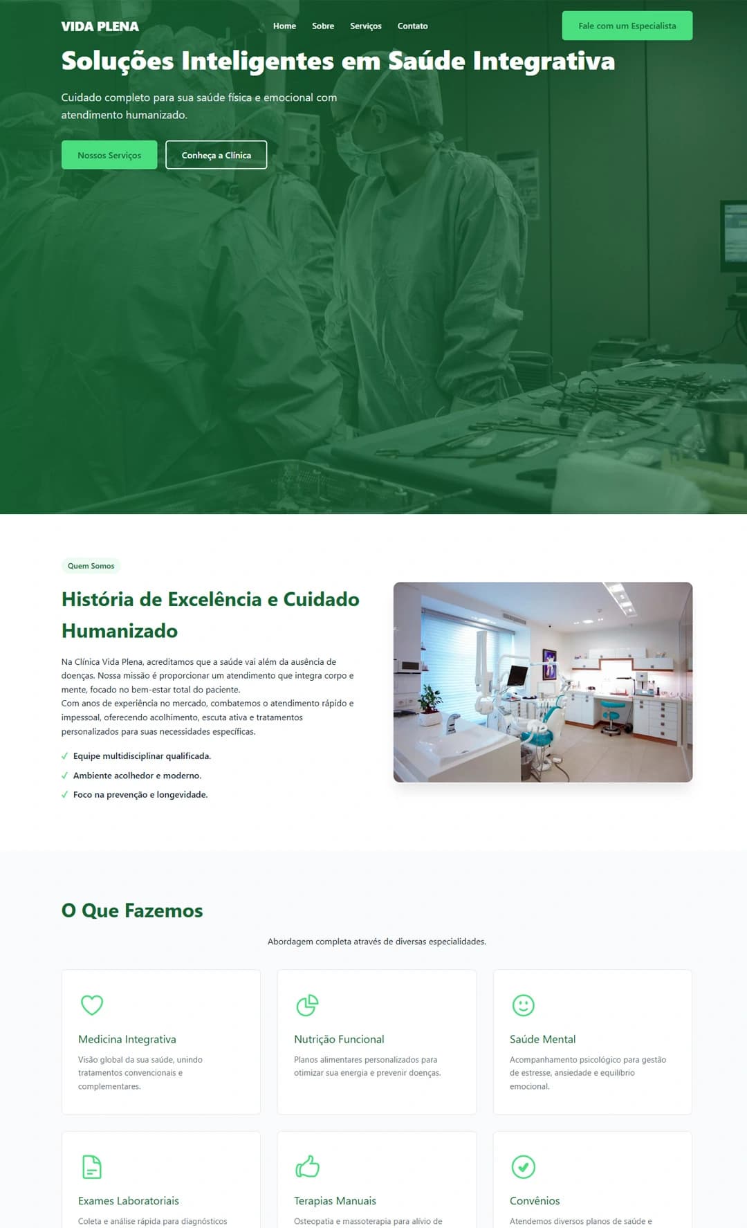 Site para Clínica